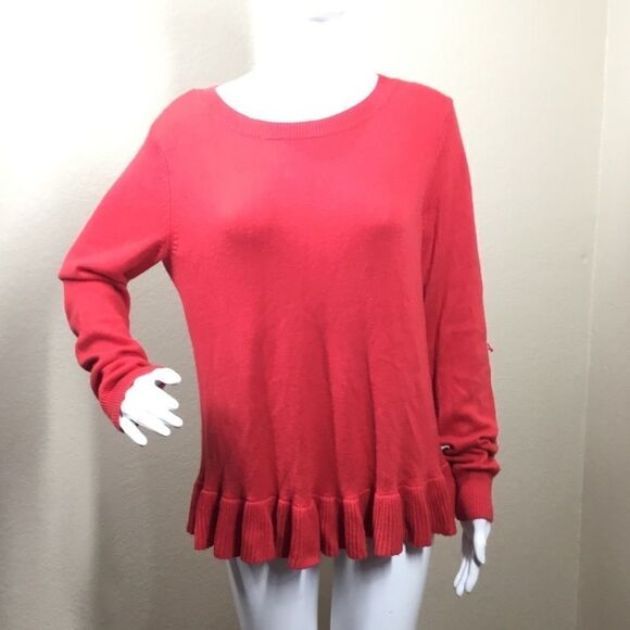 Halogen Ruffle Hem Sweater (G4) - Picture 1 of 7